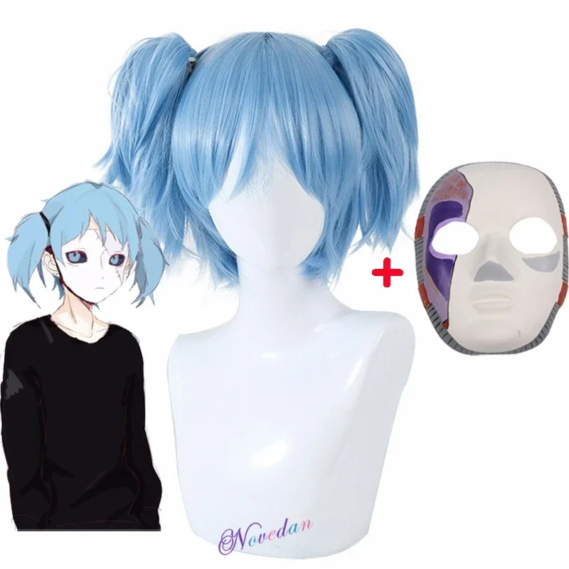 Anime Cosplay Blue Hair - 샐리 페이스 코스프레 소품 샐리 라텍스