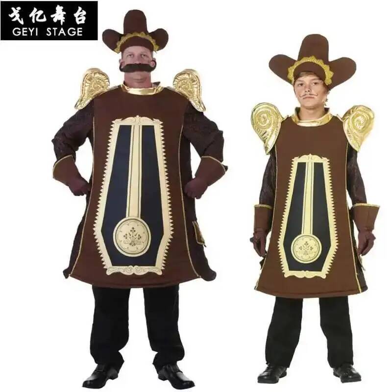 Anime Cosplay Jumpsuit - 알람, 코스프레, 무대 의상, 시계, 미녀와