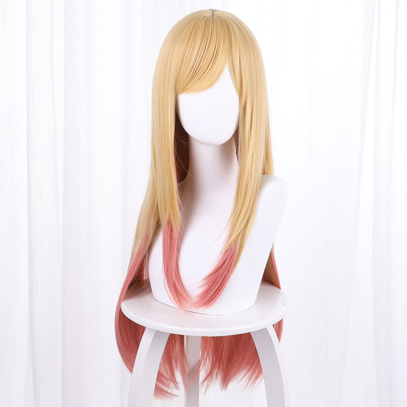 애니메이션 마린 키타가와 코스프레 가발 옐로우 핑크 그 - Kitagawa Anime Cosplay 리뷰 및 가격