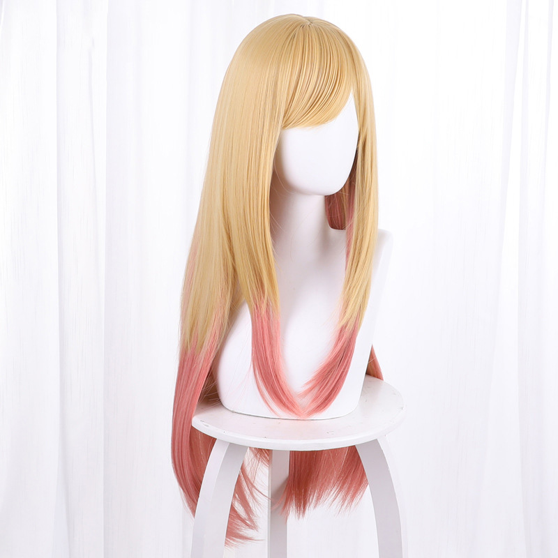 애니메이션 마린 키타가와 코스프레 가발 옐로우 핑크 그 - Kitagawa Anime Cosplay 리뷰 및 가격