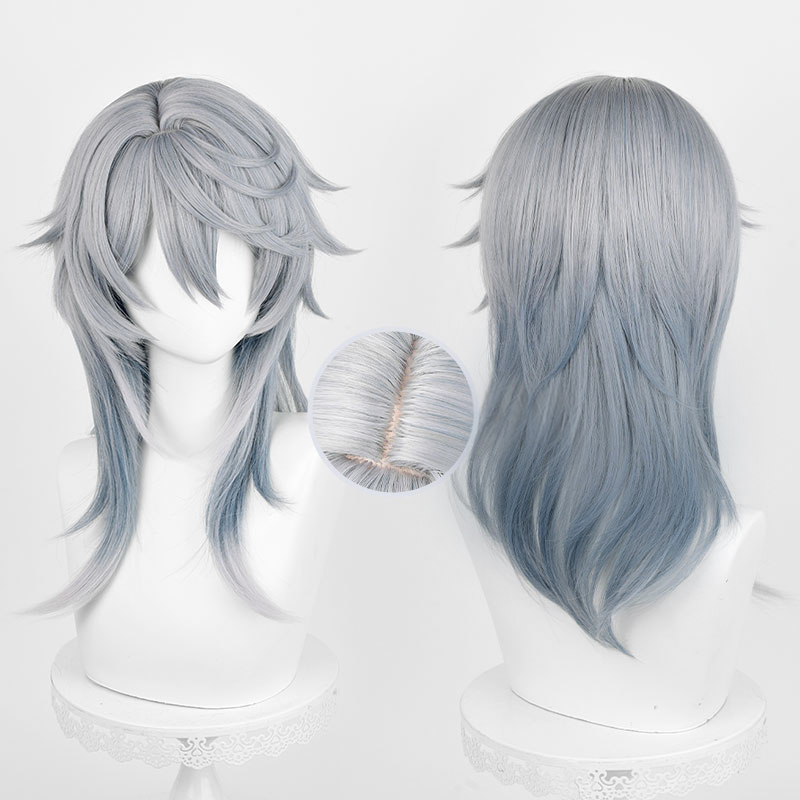 HSR 일요일 코스프레 가발 52cm 그레이 블루 그라 - Anime Cosplay Blue Hair 리뷰 및 가격