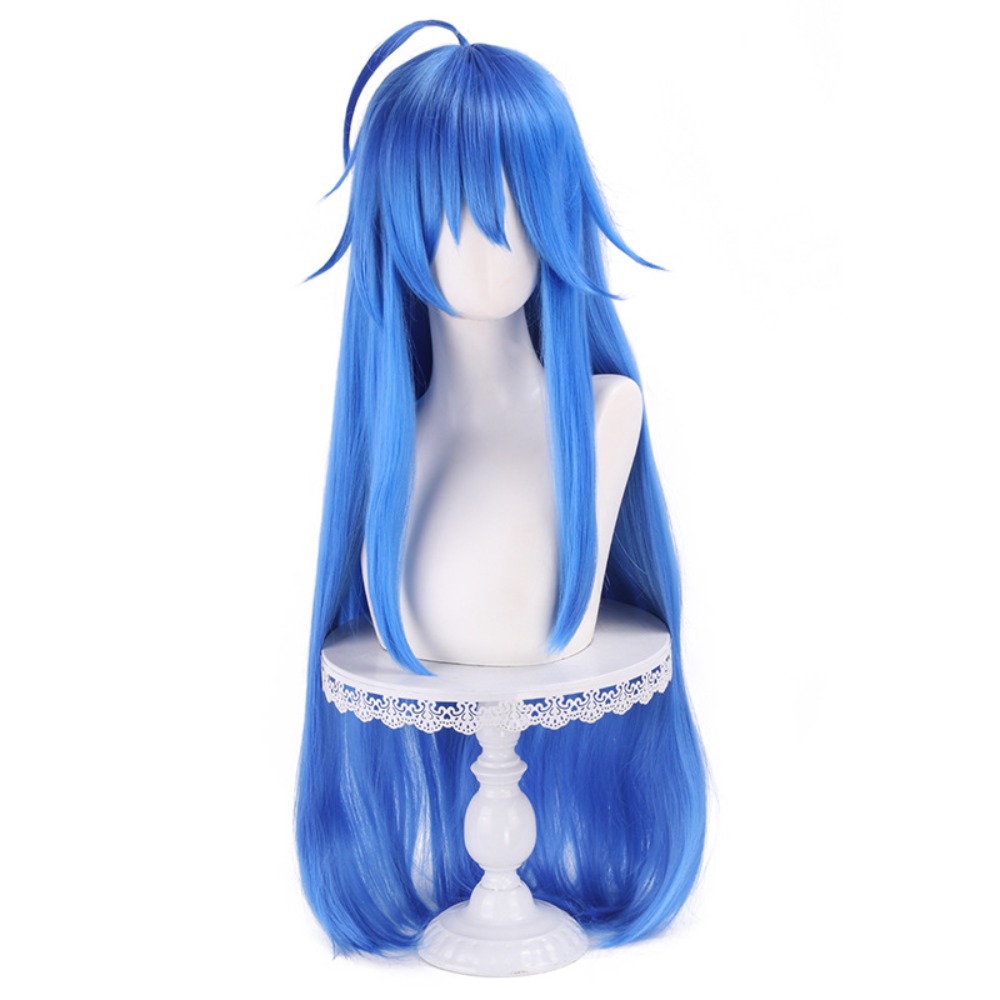 애니메이션 럭키 스타 카나에 이즈미 코스프레 가발 합성 - Anime Cosplay Blue Hair 리뷰 및 가격