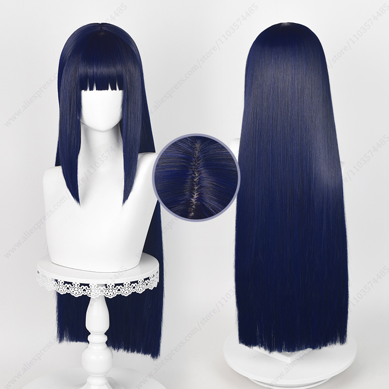 히나타 히유가 코스프레 가발 블루 블랙 여성용 헤어 애 - Anime Cosplay Blue Hair 리뷰 및 가격